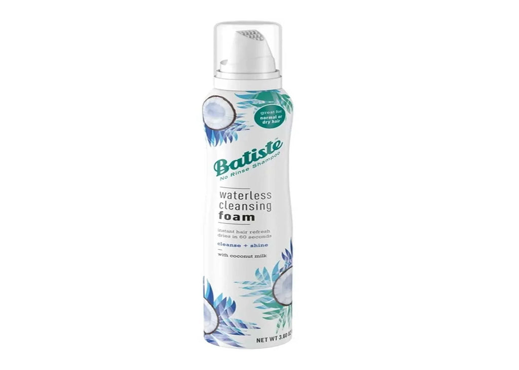 Batiste Waterless Cleansing Foam Cleanse + Shine with Coconut Milk, 3.6 OZ (Pack Of 6)