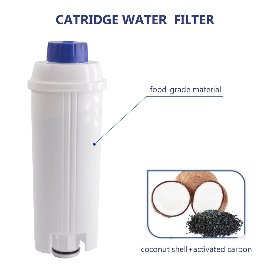 4Pcs Coffee Replacement Filter Cartridge Replacement Filter Coffee Filter Fitting with Delonghi DSL C002 Maker Machine Coffee Machine Accessory Filter for Coffee Maker