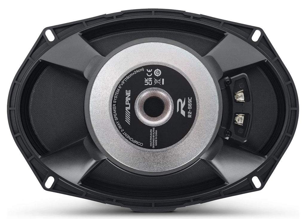 (2) Pairs Alpine R2-S69C 6x9" 2-Way Component Car Audio Speakers High-Resolution