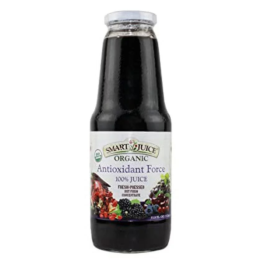 SMART JUICE: Organic Antioxidant Force 100% Juice, 33.8 oz | Pack of 6