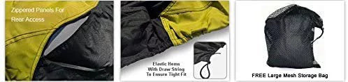 Climate Jet Ski Shield for Yamaha Wave Runner VX Cruiser HO 2015-2019 - Yellow/Black - All Climate - Trailerable - Protects from Rain, Sun, & More! Includes Trailer Straps & Storage Bag