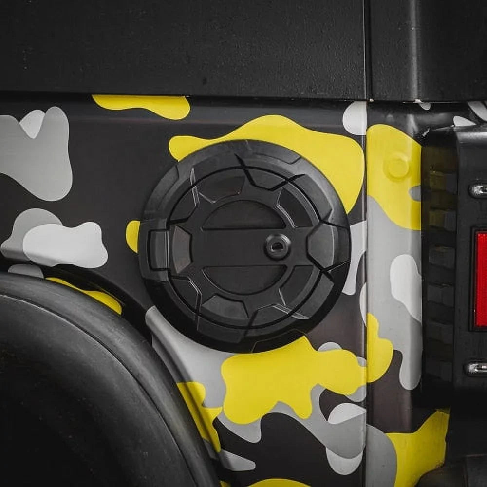 Xprite Bedrock Series Gas Fuel Cap Coating for 07-18 Jeep Wrangler JK JKU, Offroad Style, Lightweight Aluminum, Easy Installation, Theft Deterrence