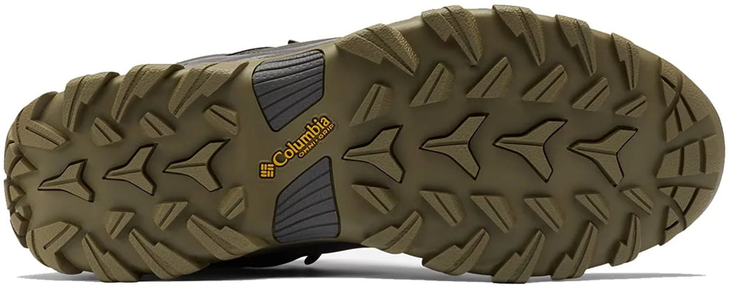 Columbia Mens Newton Ridge Plus Ii Waterproof Hiking Boot Shoe 8.5 Dark Grey/Stone Green