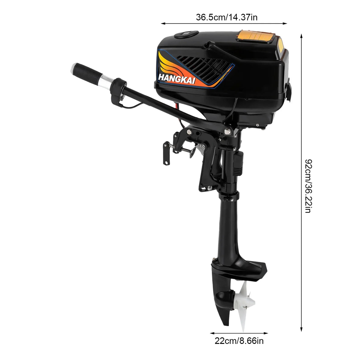 48V Electric Outboard Motor, 1200W Vessel Engine Electric Start Marine Trolley Driver Brushless Motor Propeller