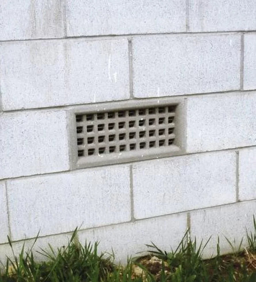 16"w X 8"h Crawl Space Aluminum Exterior Vent for Walls & Crawlspace - Rain & Waterproof Air Vent with Screen Mesh - HVAC Grille - Brown Outer Dimensions 17.5w x 9.5h
