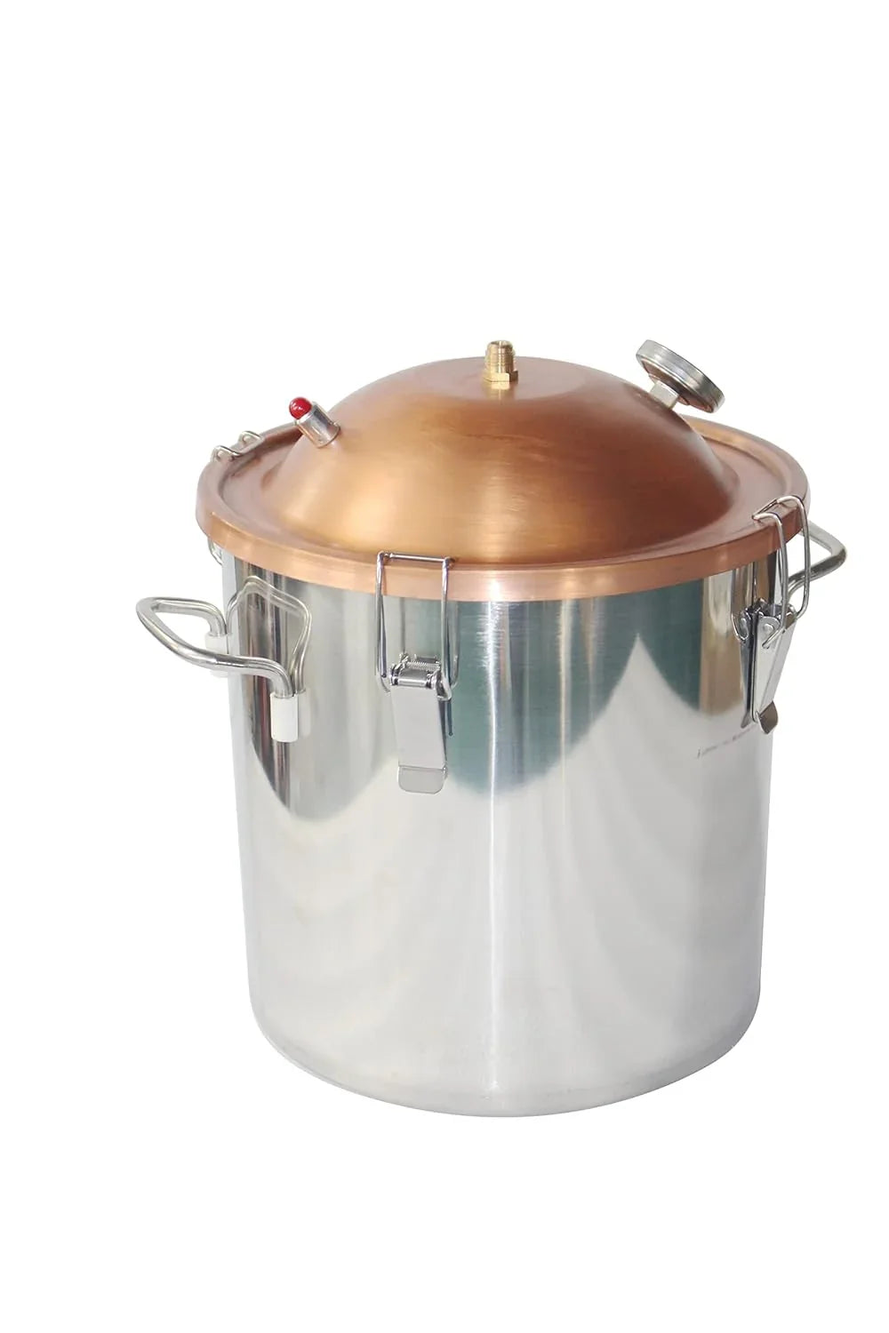 YINCHEN Water Distiller Copper Lid Pot Still with Thumper Keg Thump (Copper 5 Gallon)