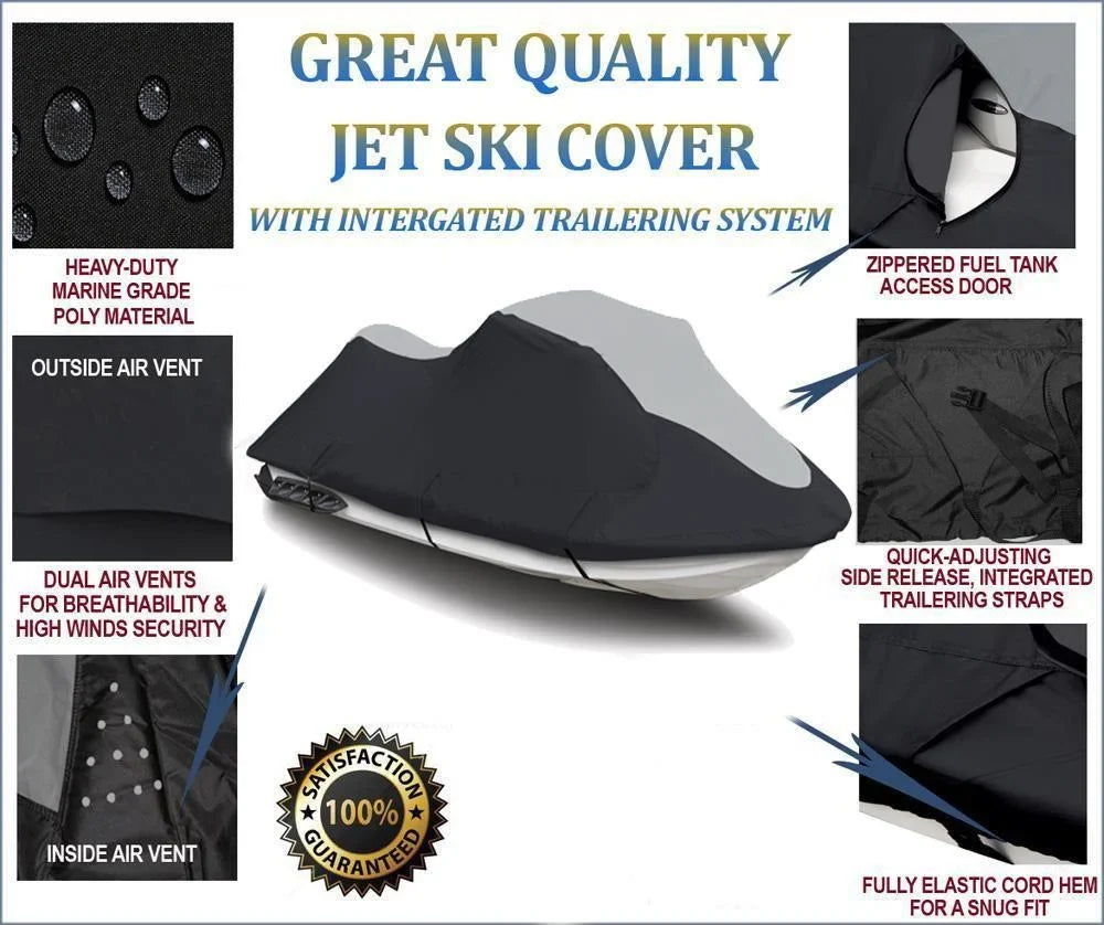 SUPER HEAVY-DUTY Jet Ski Wrap jetski Fitting for PWC Yamaha Wave Runner FZR 2009-2016