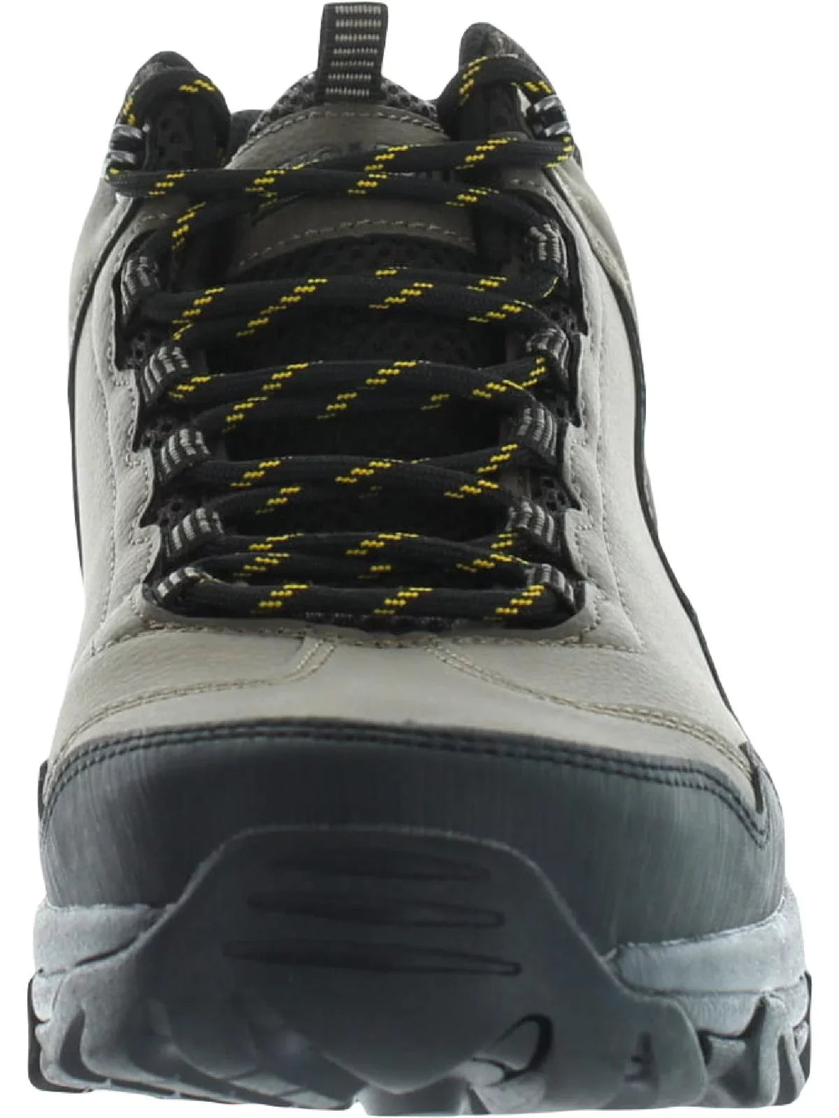 Khombu Mens Faux Leather Memory Foam Hiking Boots