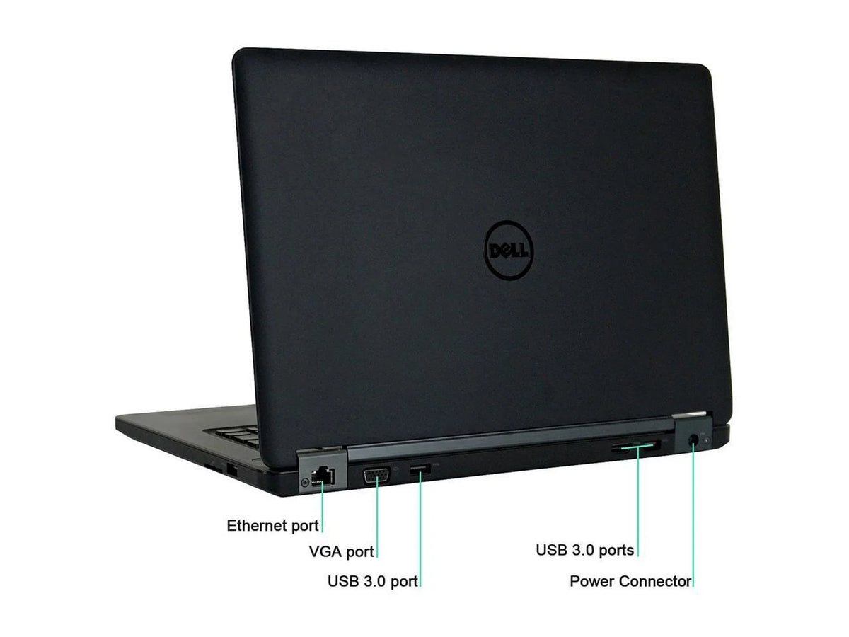 Dell Latitude E5450 Laptop Computer, 2.90 GHz Intel i5 Dual Core Gen 5, 8GB DDR3 RAM, 240GB SSD Hard Drive, Windows 10 Pro (Reused)