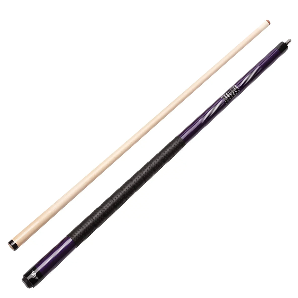 Viper Sure Grip Pro 58" Billiard/Pool Cue, 2 Piece, Purple, 19 Ounce