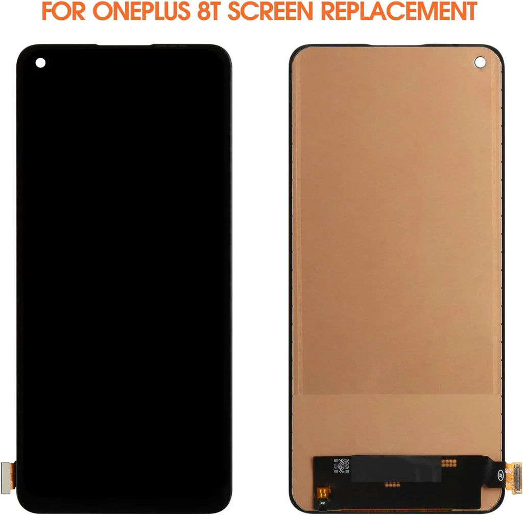 OLED for Oneplus 8T 8T+ 5G Screen Replacement LCD Display KB2001 KB2000 KB2003 KB2005 Screen Touch Digitizer Assembly Repair Part (Support Fingerprint)