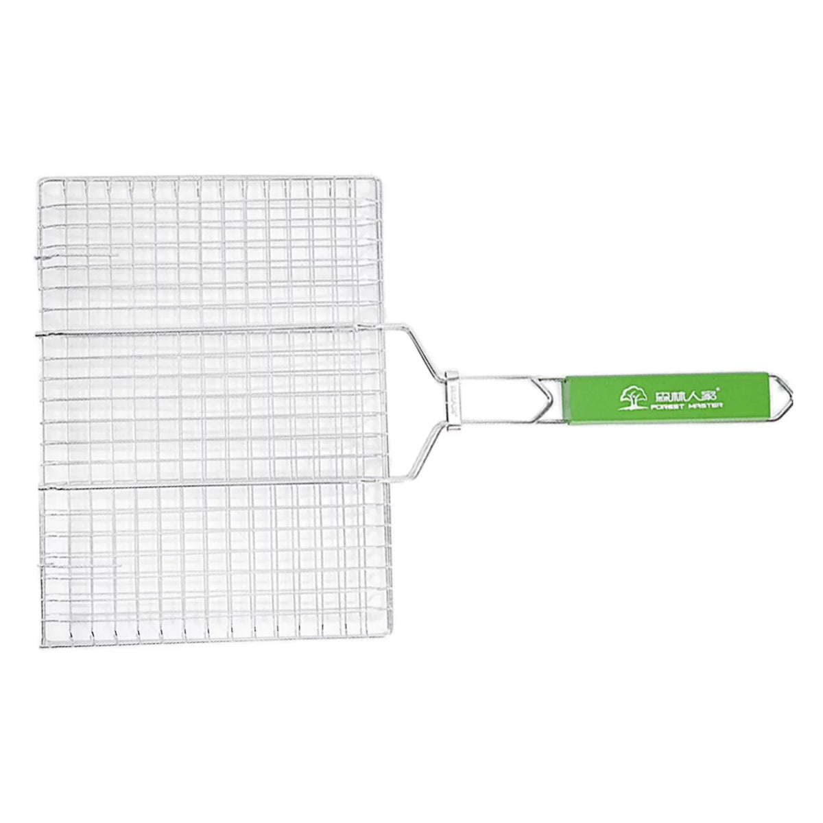 Stainless Steel Basket for Outdoor Camping BBQ Accessories Rack for Grilling Fish, Chicken, Meat, Steak, Vegetables, Kabobs, Chops, Seafood