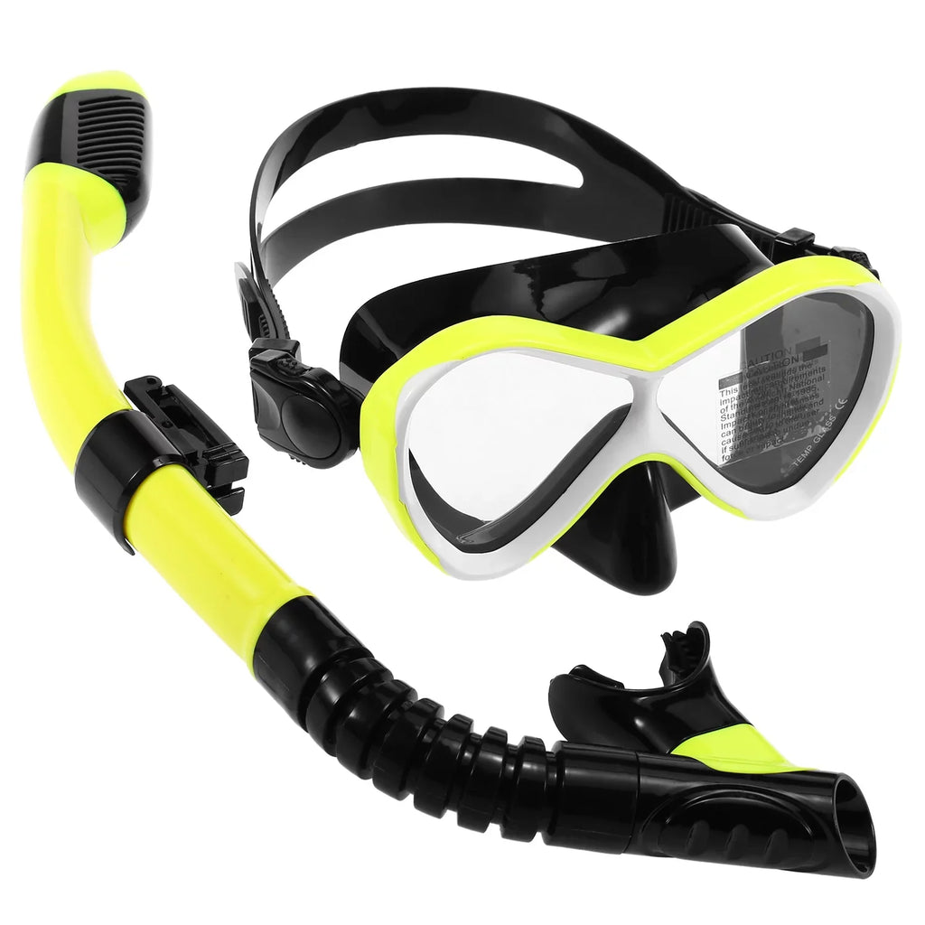 OWSOO Professional Swimming Goggles with Snorkel Tube Set -fog Goggles for Snorkel