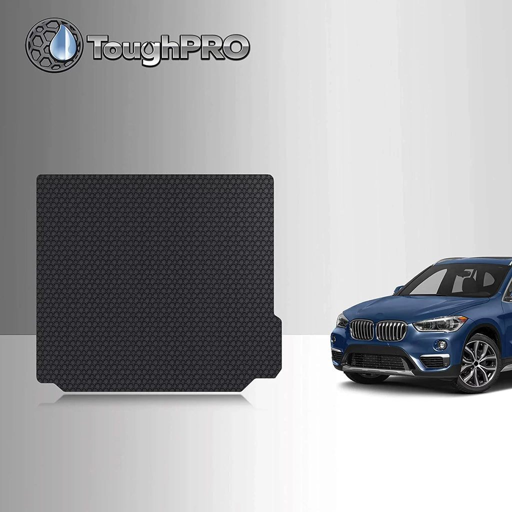 TOUGHPRO Cargo/Trunk Mat Accessories Suitable with BMW X3 - with Cargo Tie Down Rails - All Environment - Heavy Duty - (Made in USA) - 2021