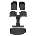 SA0568-B0570-E0568 All Environment Custom Fit Black 3 Row & Cargo Liner Behind the 3rd Row Floor Mat Liner Set for 2021-2023 Jeep Grand Cherokee L, Black