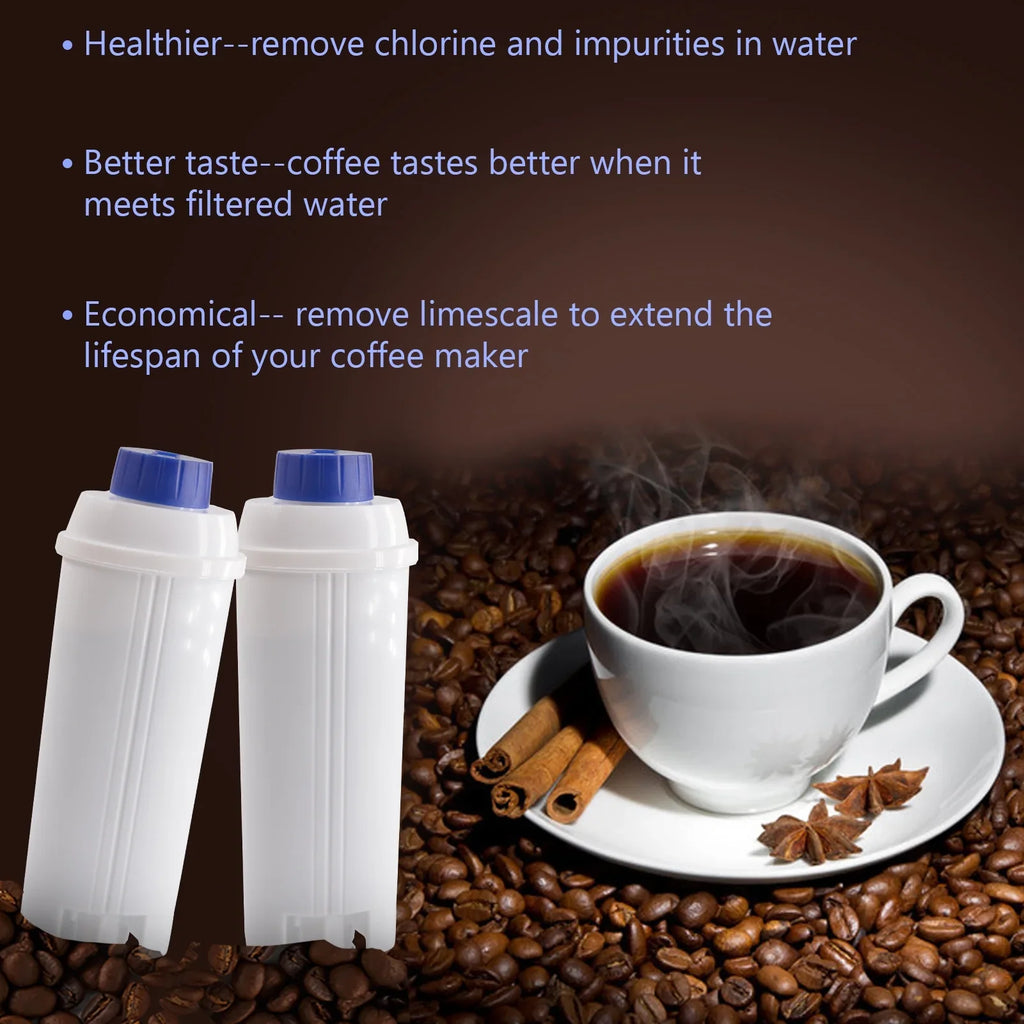 4Pcs Coffee Replacement Filter Cartridge Replacement Filter Coffee Filter Fitting with Delonghi DSL C002 Maker Machine Coffee Machine Accessory Filter for Coffee Maker
