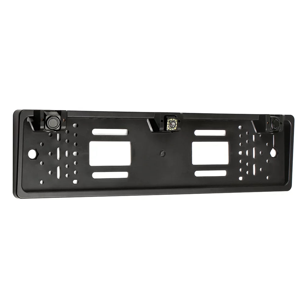 European License Plate Frame Backup Camera 12 LED Rear View Camera with Reversing System Parking Sensor