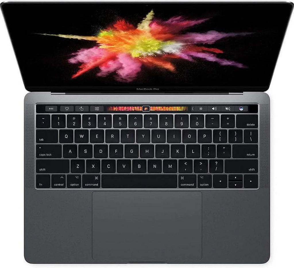 Pre-Owned MacBook Pro Tach bar2017 13" 3.1GHz i5 16 GB RAM 512 GB SSD, Case and Apple Wireless Mouse, Mac OS Monterey, (Refurbished: Like New)