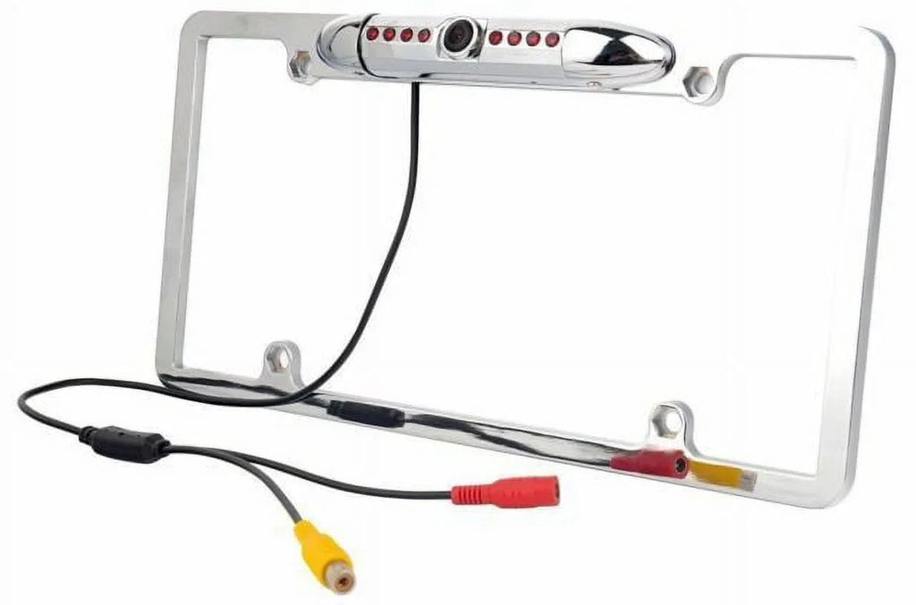 FOR NEW KENWOOD DNX9990HD NIGHT VISION COLOR REAR VIEW CAMERA SILVER FRAME