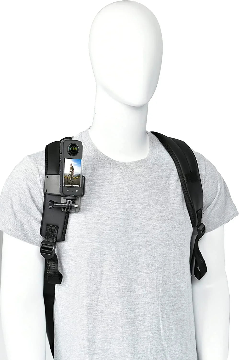 Action Camera Accessory Kit Chest Strap Mount Head Mount Wrist Strap Backpack Mount for Insta360 One X3/