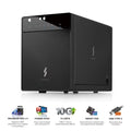 Mediasonic USB 3.1 4 Bay 3.5-inch SATA Hard Drive Enclosure – USB 3.1 Gen 2 10Gbps Type C / USB-C (HF7-SU31C)