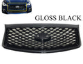 2018 2019 2020 2021 2022 2023 Suitable With Infiniti Q50 Q50s Sport Front Bumper Upper Grille With Sensor Holes And Camera Option Gloss Black