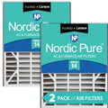 Air Bear 20x25x5 (4 7/8) AC Filter Replacement MERV 14 Plus Carbon 2 Pack
