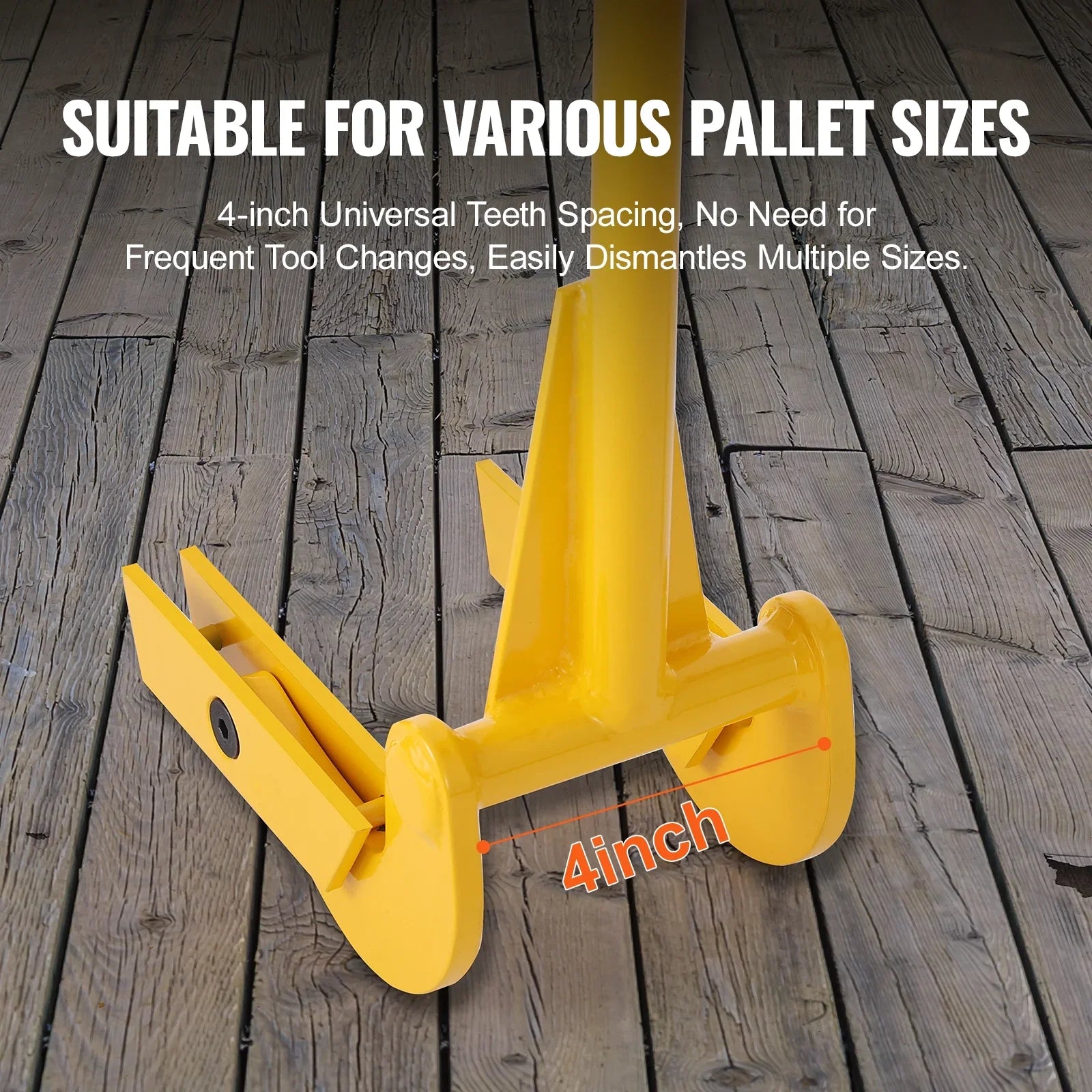 BENTISM Pallet Buster Deck Wrecker Pallet Tool Pry Bar 41-Inch Handle 2000 lbs