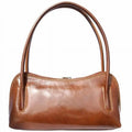 Italian Artisan 79-6886-Tan Serafina Womens Luxury Handmade Shoulder Leather Handbag, Tan