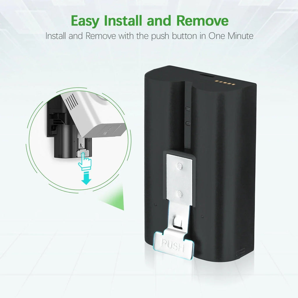 EBL 3-Pack Rechargeable Doorbell Replacement Battery Suitable with Ring Video Doorbell 2/3/3 Plus/4, Spotlight Cam, Stick Up Cam, for Ring Doorbell Camera, Backup Batteries 6040mAh 3.65V