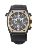 Bell & Ross Marine Matte PVD Black Steel Automatic Mens Watch BR02-CHR-BICOLOR