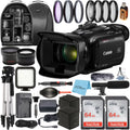 Canon Vixia HF G70 UHD 4K Camcorder with 2 Pack SanDisk 64GB Memory Card + Case + Tripod + Wideangle Lens + ZeeTech Accessory Bundle