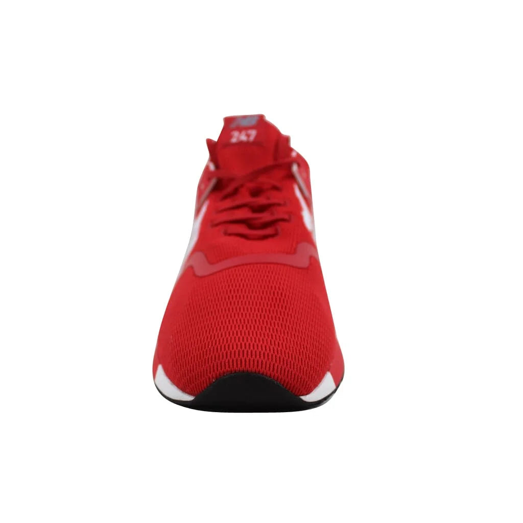 New Balance Mens 247 Decon V1 Sneakers, M11/W12.5, Red/White