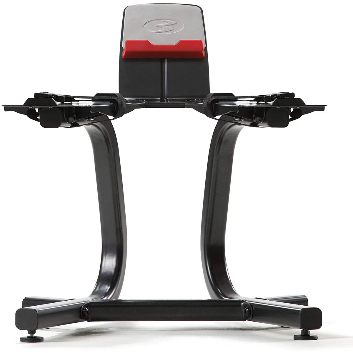 Bowflex 100675 5.1S Stowable SelectTech Adjustable Bench, 6 Adjustment Angles Bundle with Bowflex SelectTech Dumbbell Stand with Media Rack
