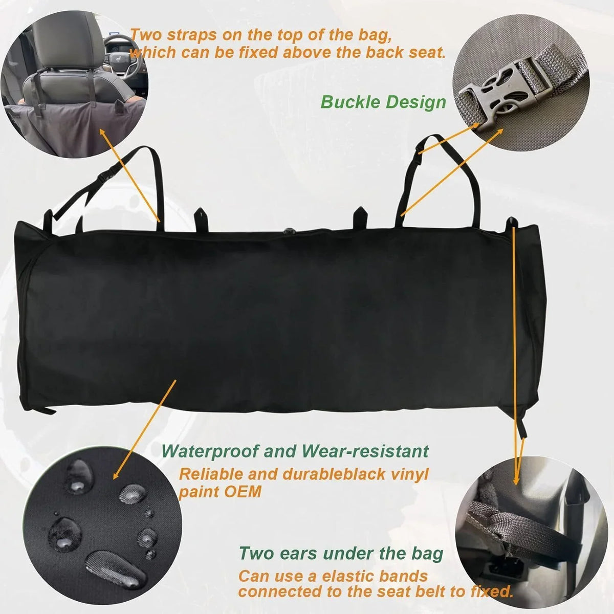 Soft-Top Window Storage Bag Organizer For Ford for Bronco 2021 2022 2023 4 Door