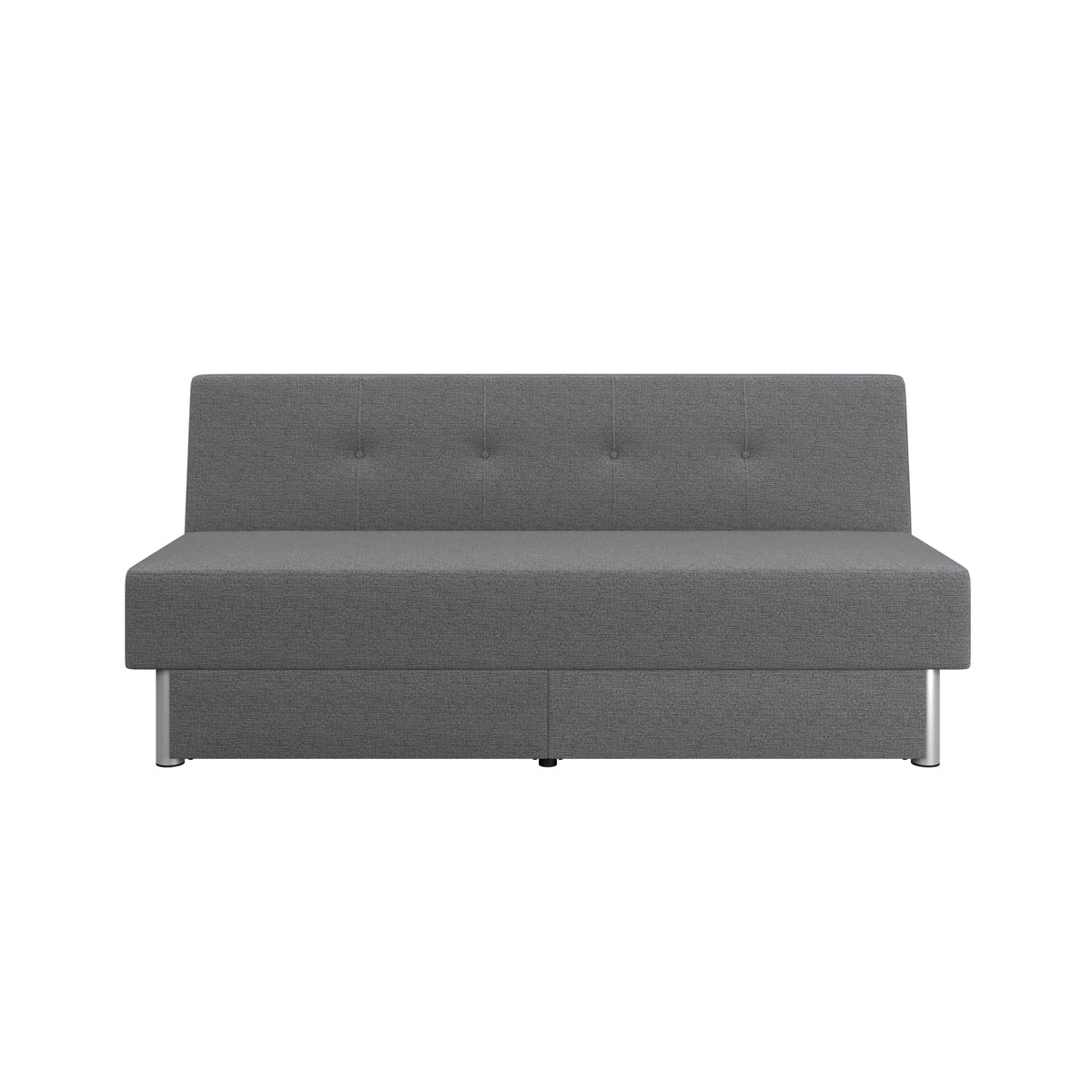 Serta Windsor Futon with Storage and Power, Gray Fabric