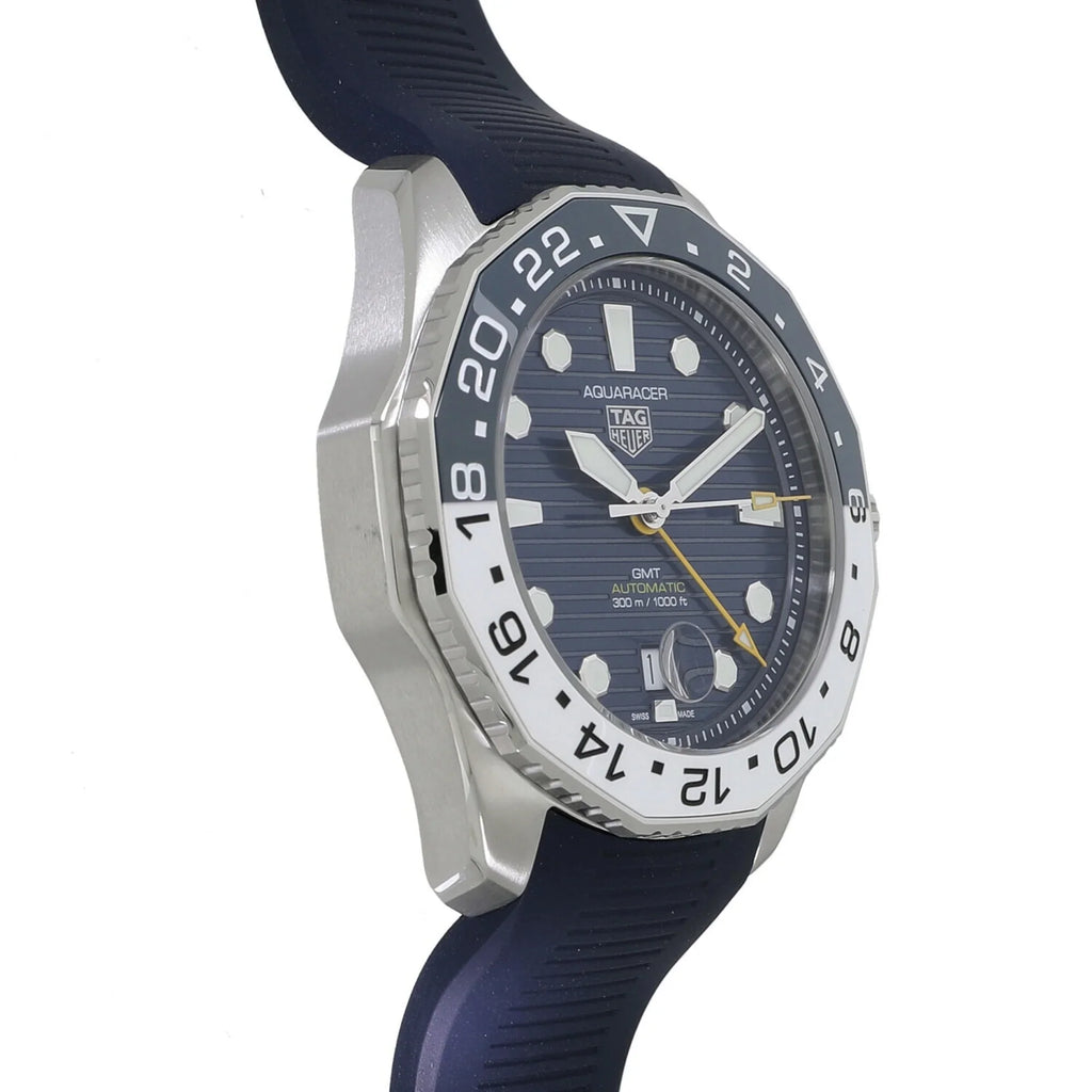 Pre-Owned Tag Heuer Aquaracer Professional 300 Caliber 7 GMT Blue WBP2010.FT6198 Men's Watch (New)