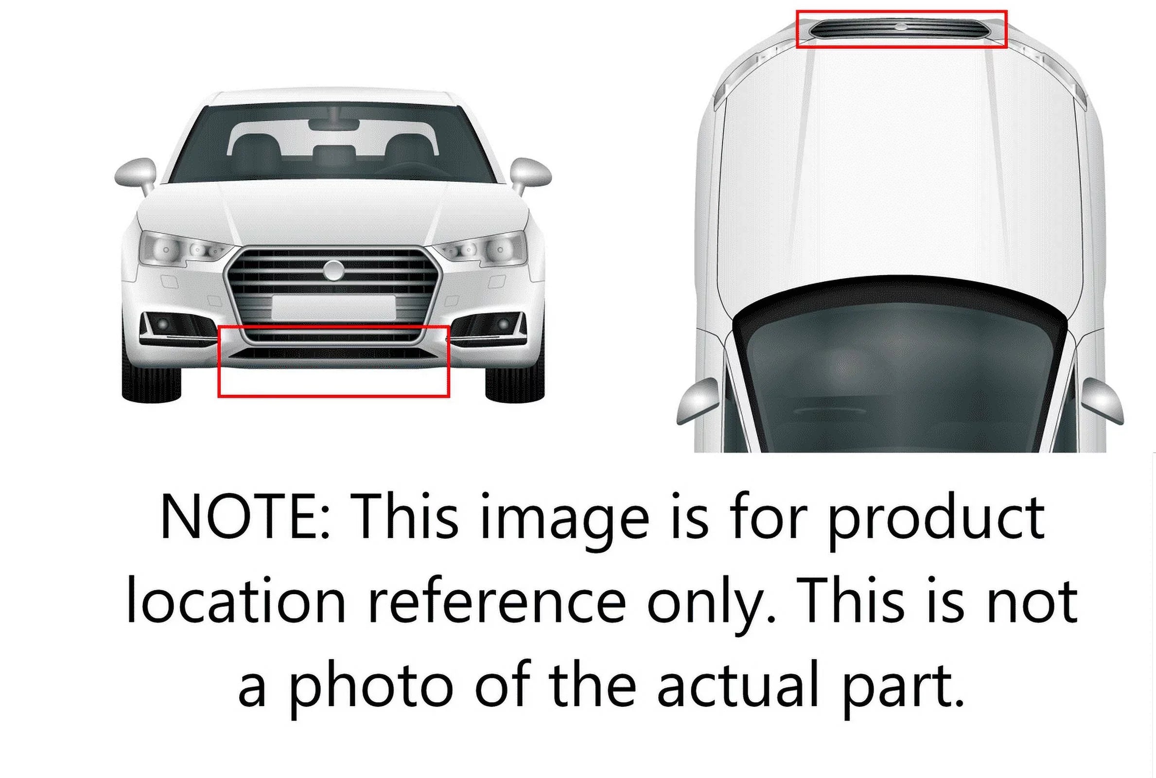 Grille - Fitting for '18-20 Toyota Sienna XLE/Limited - Front Bumper Lower, Black Without Camera Hole - 5310208020