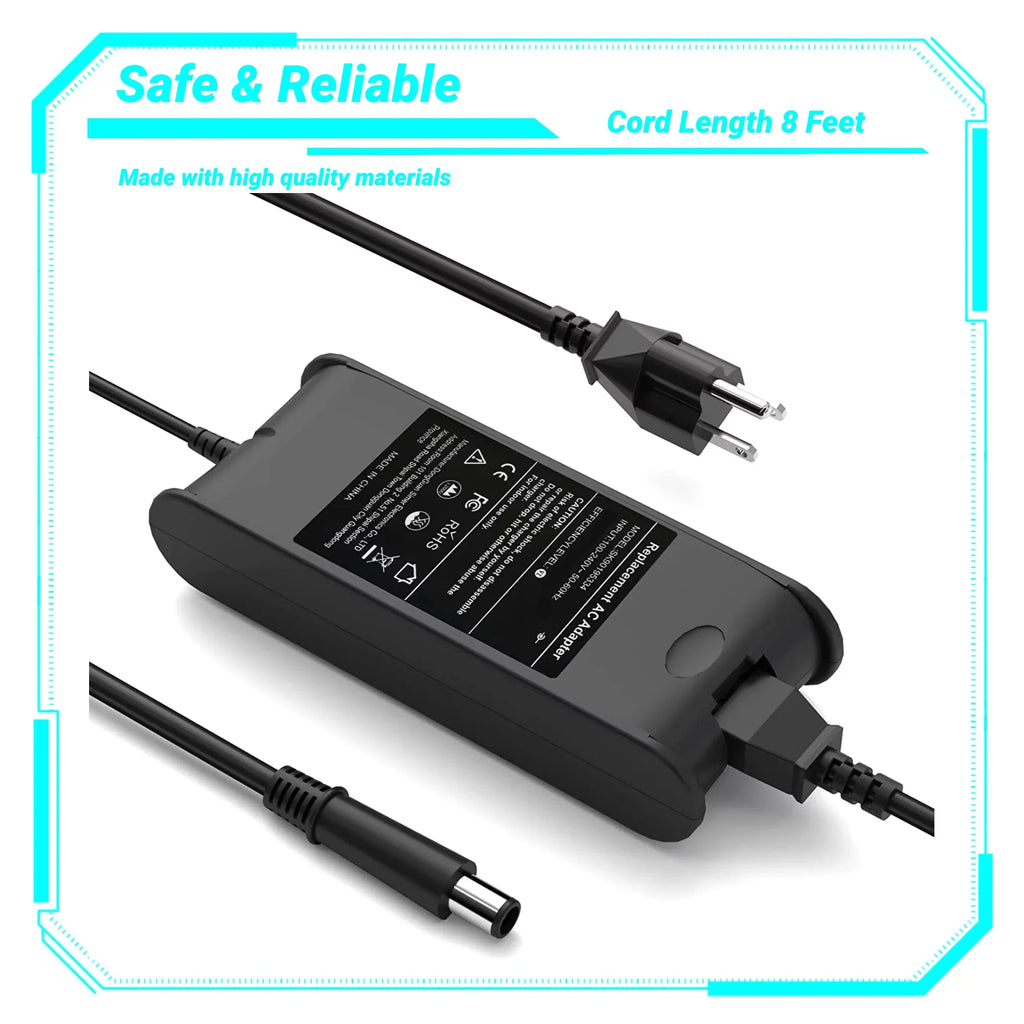 KONKIN BOO Matching Laptop AC Power Adapter Cord Charger Replacement for Dell Latitude D630