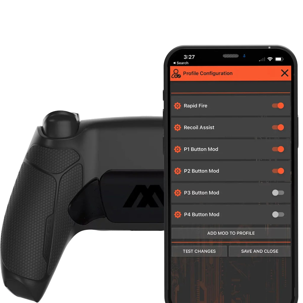 Black ModdedZone Extreme Modded Controller + Anti Recoil 2 Remap Buttons & Interchangeable Thumbsticks & Hair Triggers, Tactical Buttons Fitting with PS5 Custom Controller PC FPS