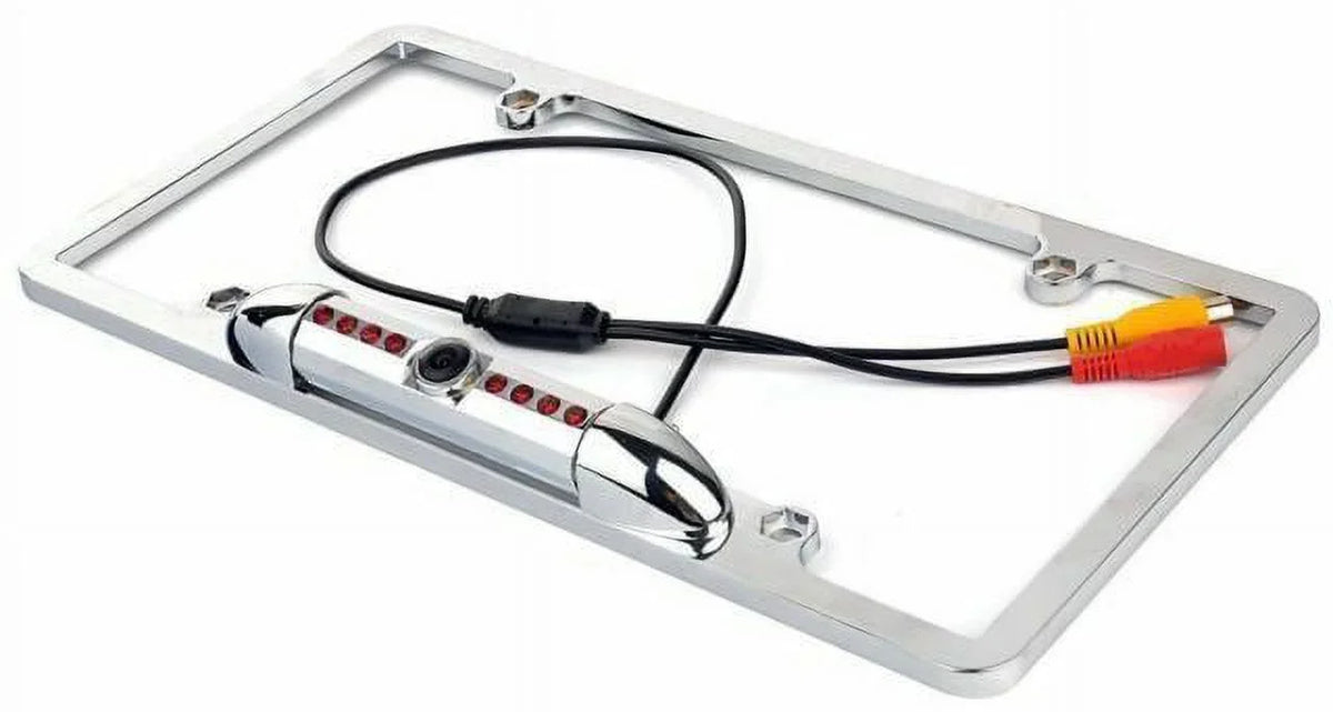 FOR NEW KENWOOD DNX9990HD NIGHT VISION COLOR REAR VIEW CAMERA SILVER FRAME
