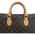 Pre-Owned Louis Vuitton LOUIS VUITTON Handbag Monogram Popincourt Canvas Brown Women's M40009 e54399a (Good)