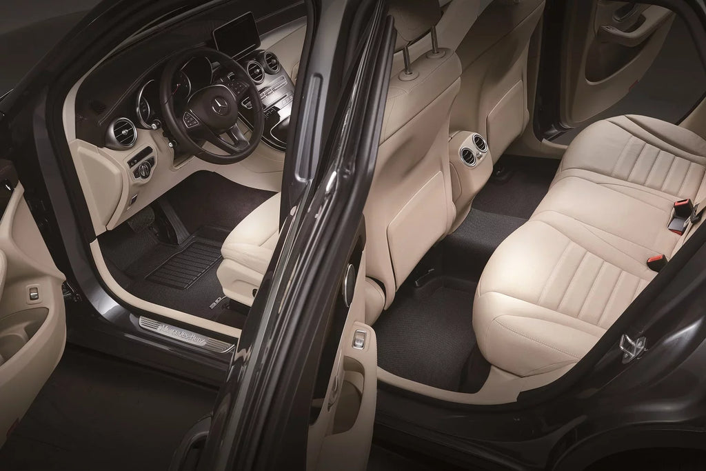 3D MAXpider KAGU Floor Mat (BLACK) Matching with HYUNDAI KONA ELECTRIC 2019-2023 - Full Set