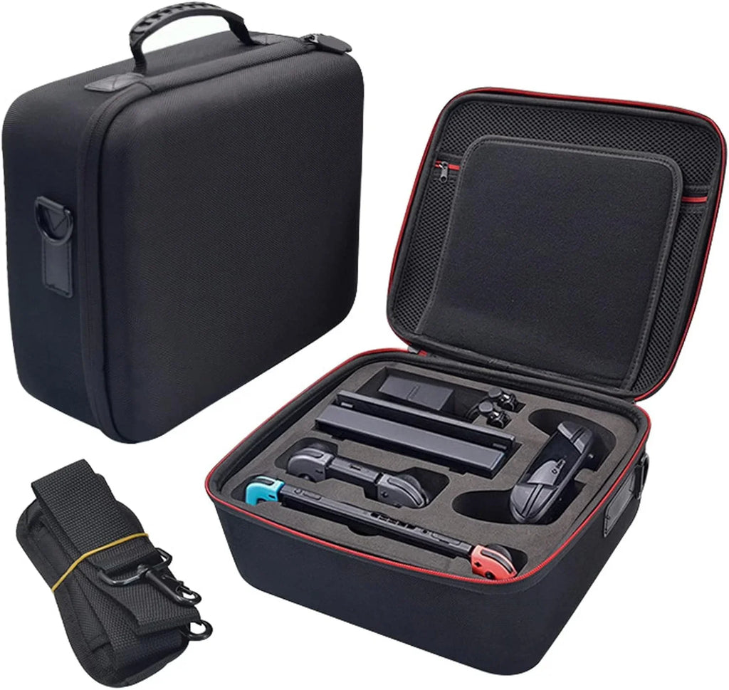 HEYSTOP Carrying Case Matching with Nintendo Switch / Switch OLED Model 2021, Portable Hard Shell Travel Bag for Switch Console & Accessories