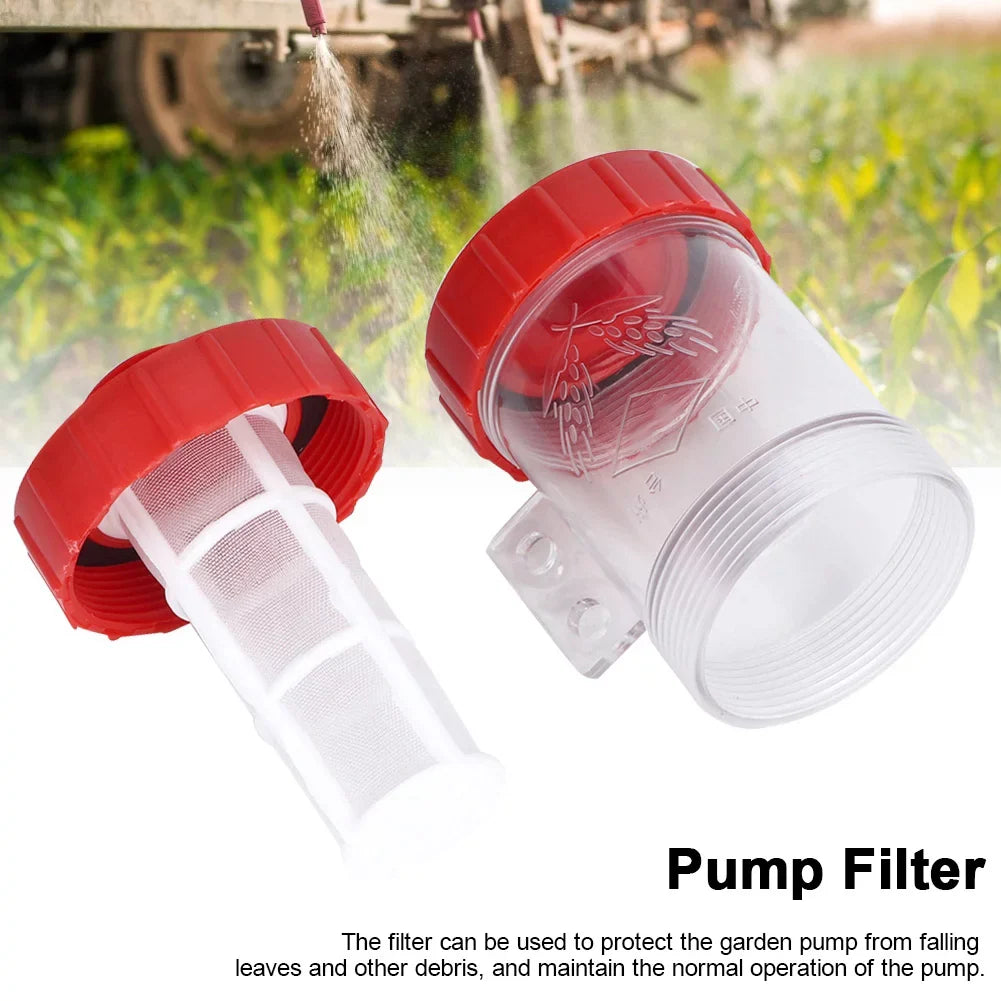Leylor In-line Mesh Filter-Agricultural In-Line Mesh Filter High Water Pump Transparent Filter (1?)