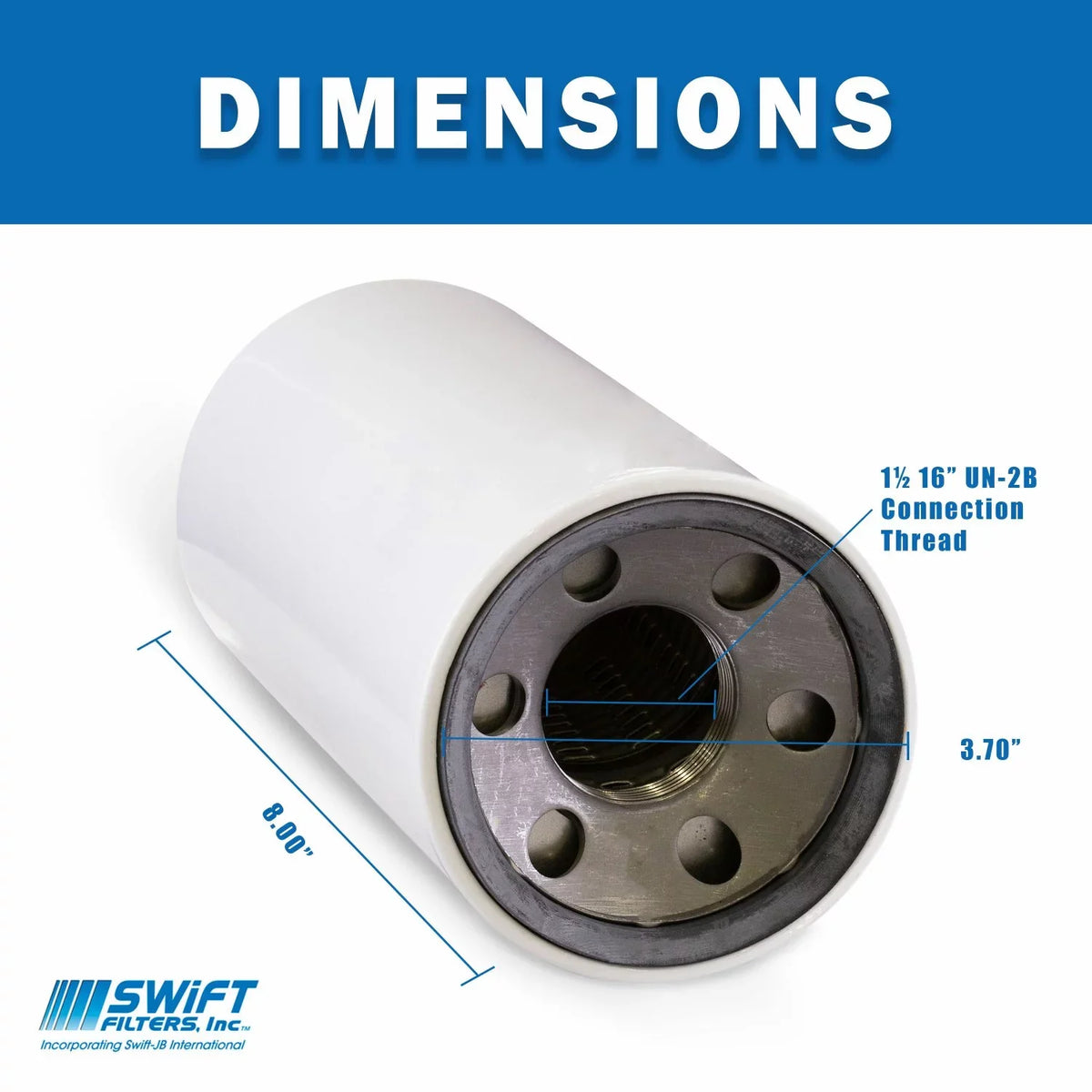 Direct Interchange for FLEETGUARD HF6607 Spin-On Filter Element Microglass Construction 6 Micron