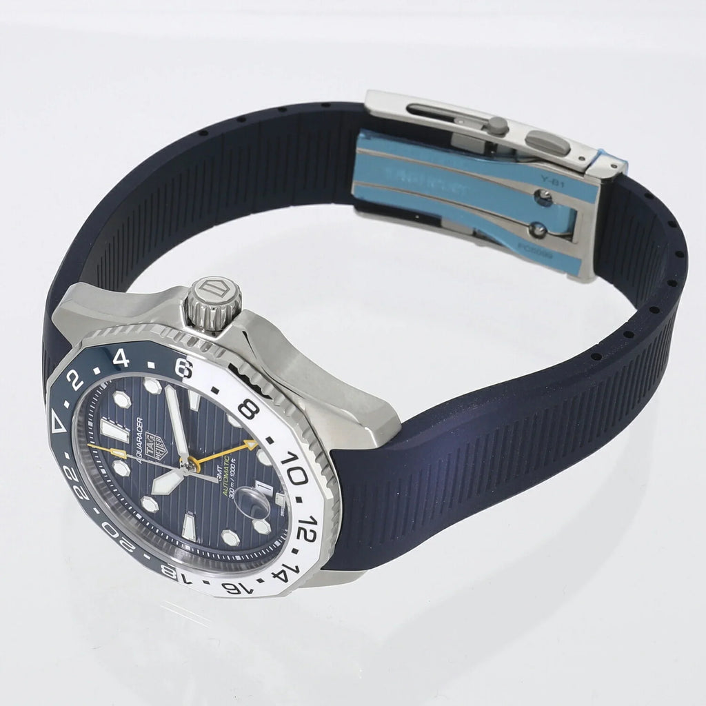 Pre-Owned Tag Heuer Aquaracer Professional 300 Caliber 7 GMT Blue WBP2010.FT6198 Men's Watch (New)