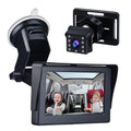 Andoer Crystal Clear View Baby Car Mirror Camera, 1080P Night Vision, Adjustable Angle, Long Cable