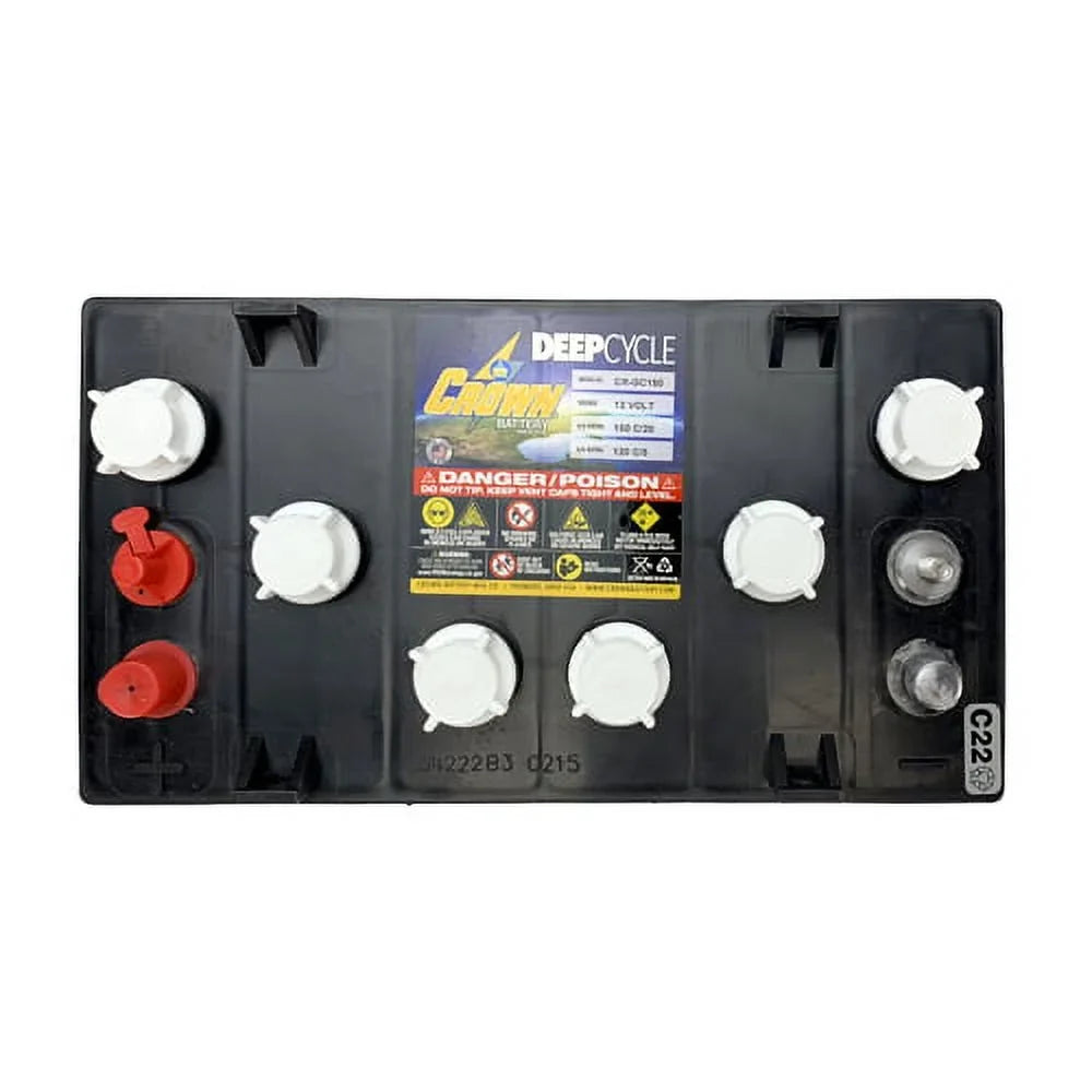 Crown Replacement Battery for Trojan T1275 150 AH Deep Cycle Battery X4