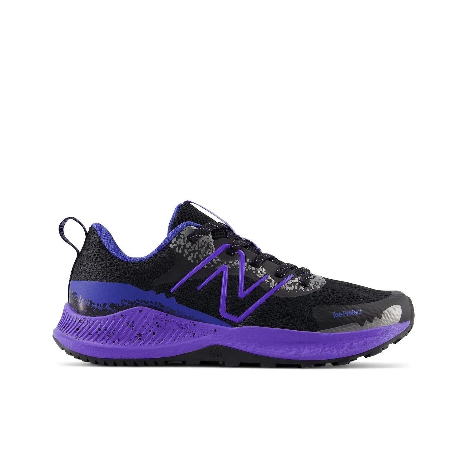 New Balance Dynasoft Nitrel v5 Boys Trail Shoes Color: Black Electric Indigo Size: 5 WIDE